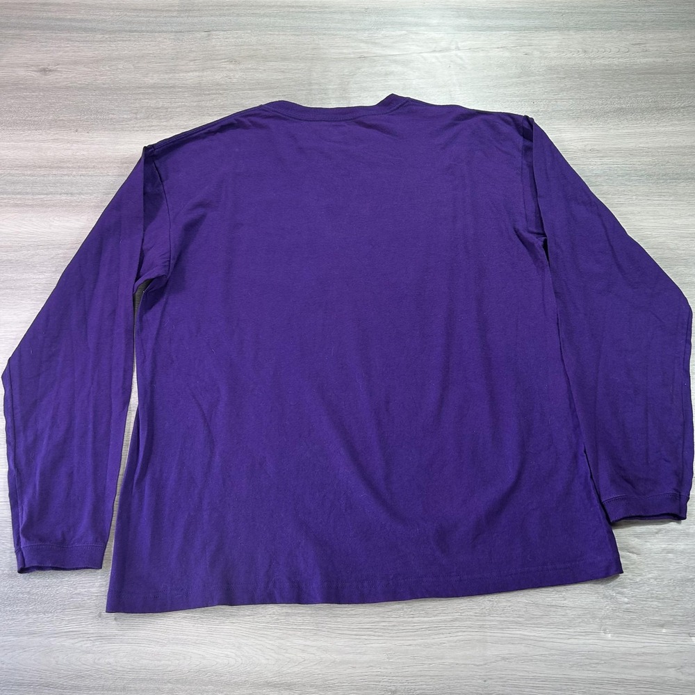Los Angeles Lakers Shirt Mens XL Purple NBA Basketball Long Sleeve Tee Cotton - Picture 2 of 9